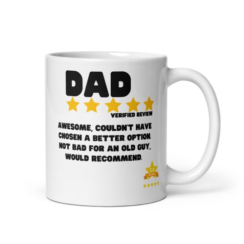 Dad Reviews Mug Five Star Dad Father’s Day Birthday Gift Mug