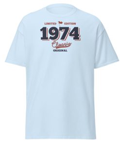 Limited Edition 1974 Classic Original T-shirt 50th Birthday Tee
