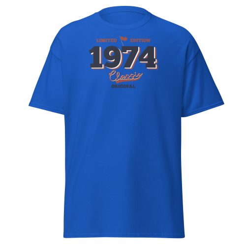 Limited Edition 1974 Classic Original T-shirt 50th Birthday Tee