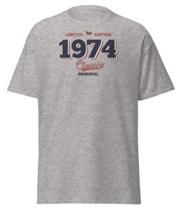Limited Edition 1974 Classic Original T-shirt 50th Birthday Tee