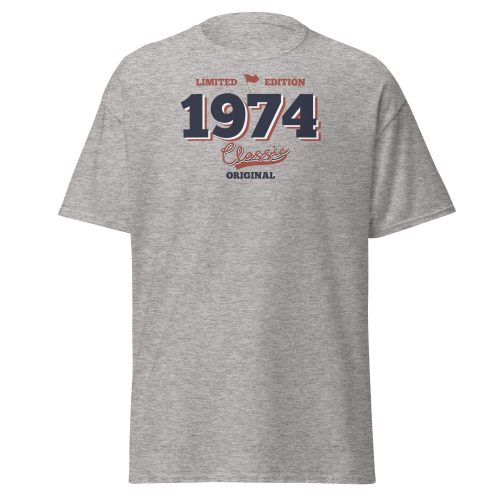 Limited Edition 1974 Classic Original T-shirt 50th Birthday Tee