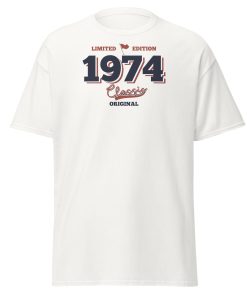 Limited Edition 1974 Classic Original T-shirt 50th Birthday Tee