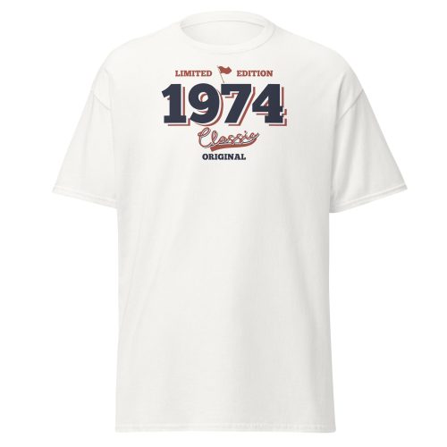 Limited Edition 1974 Classic Original T-shirt 50th Birthday Tee