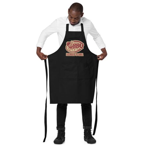 Men’s Barbecue Apron – Licenced to Grill Fun BBQ Apron