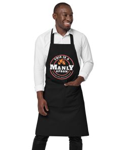 Mens BBQ Apron Funny This Is A Manly Apron For Manly Men