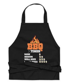 Novelty BBQ Aprons For Men – BBQ Timer Cotton Apron