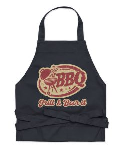 Fun BBQ Apron For Him – Grill & Beer It