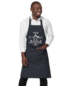 BBQ Apron For Dads – Dad The Grillmaster Fun BBQ Apron