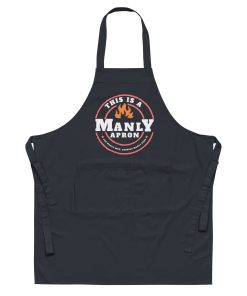 Mens BBQ Apron Funny This Is A Manly Apron For Manly Men