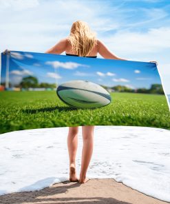 Rugby Beach Towel – Fun Beach Towel For Men