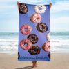 Donuts Beach Towel – Mmm Donuts Funny Beach Towels