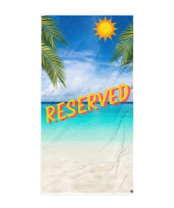 Funny Beach Towel Reserved For Sun Lounger Beach Towel