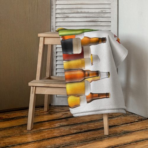 Funny Beer Beach Towel If You’re Going To The Bar