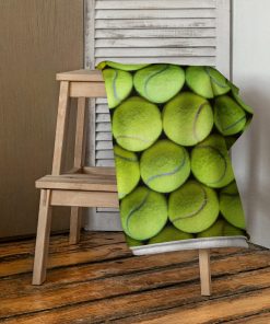 Tennis Balls Beach Towel – Funny Beach Towel For Tennis Fans