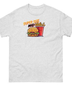 Super Size Me – Burger and Chips T-shirt Design
