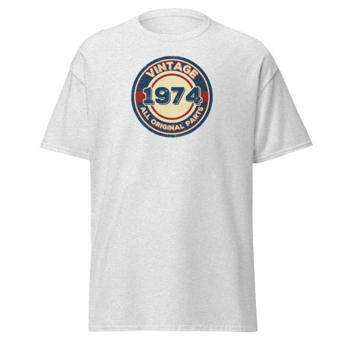 Vintage 1974 All Original Parts T-shirt 1974 Birthday Gift