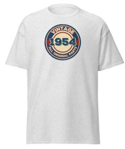Vintage 1954 All Original Parts T-shirt 1954 Birthday Gift