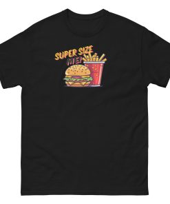 Super Size Me – Burger and Chips T-shirt Design