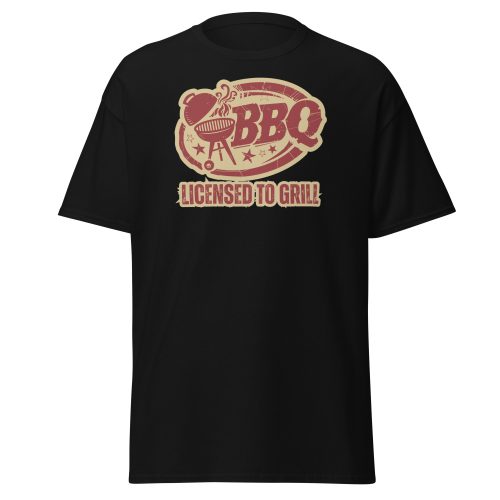 Funny BBQ T-Shirt For Him – BBQ Licenced to Grill Tshirt