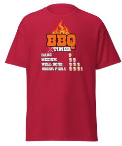 Mens Barbeque T-shirt – Funny BBQ Timer Beer T-shirt