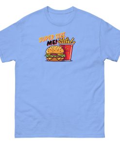 Super Size Me – Burger and Chips T-shirt Design