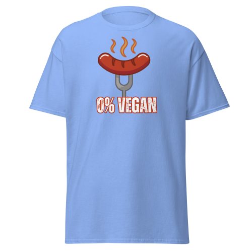Fun BBQ T-shirt For Him – 0% Vegan – Sausage T-shirt