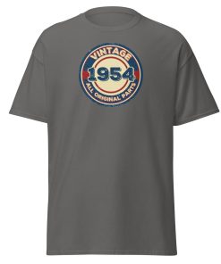 Vintage 1954 All Original Parts T-shirt 1954 Birthday Gift