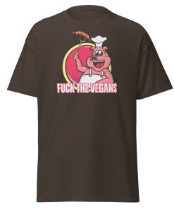 Funny BBQ T-shirt Gift – Fuck The Vegans – Pig BBQ Logo