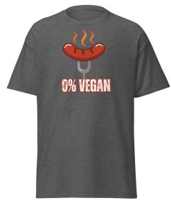 Fun BBQ T-shirt For Him – 0% Vegan – Sausage T-shirt