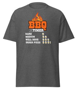 Mens Barbeque T-shirt – Funny BBQ Timer Beer T-shirt