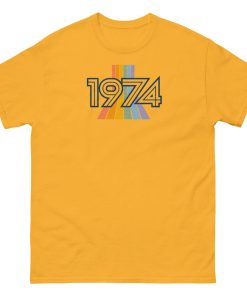 1974 Birthday Gift 50th Birthday T-shirt Retro Design