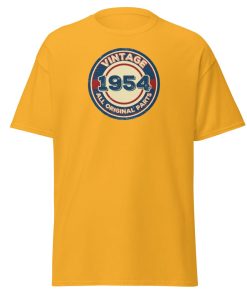 Vintage 1954 All Original Parts T-shirt 1954 Birthday Gift
