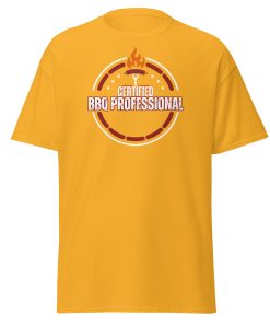 Funny BBQ T-shirt Gift – Certified BBQ Professional T-shirt