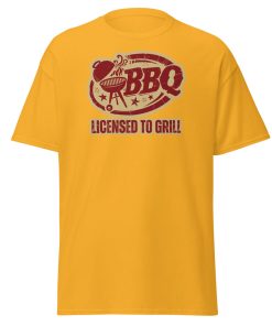 Funny BBQ T-Shirt For Him – BBQ Licenced to Grill Tshirt