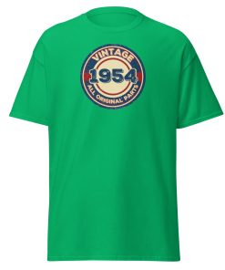 Vintage 1954 All Original Parts T-shirt 1954 Birthday Gift