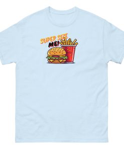 Super Size Me – Burger and Chips T-shirt Design