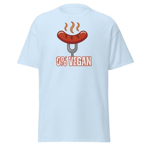 Fun BBQ T-shirt For Him – 0% Vegan – Sausage T-shirt