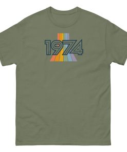 1974 Birthday Gift 50th Birthday T-shirt Retro Design