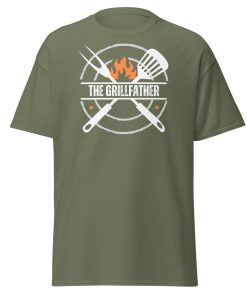 The Grillfather Funny BBQ T-shirts For Dad