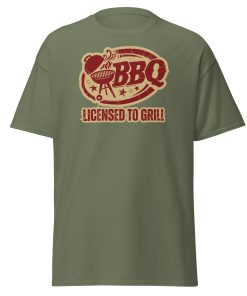 Funny BBQ T-Shirt For Him – BBQ Licenced to Grill Tshirt