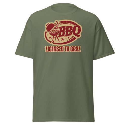 Funny BBQ T-Shirt For Him – BBQ Licenced to Grill Tshirt