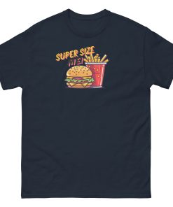 Super Size Me – Burger and Chips T-shirt Design