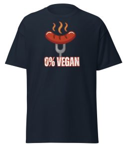Fun BBQ T-shirt For Him – 0% Vegan – Sausage T-shirt