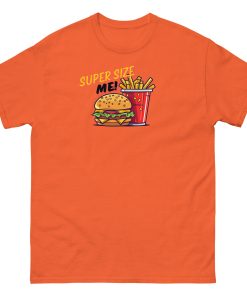 Super Size Me – Burger and Chips T-shirt Design