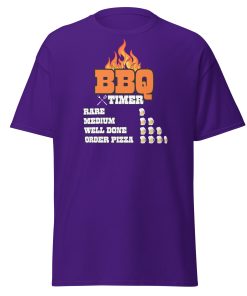 Mens Barbeque T-shirt – Funny BBQ Timer Beer T-shirt