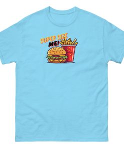 Super Size Me – Burger and Chips T-shirt Design
