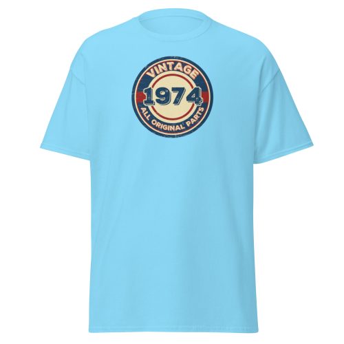 Vintage 1974 All Original Parts T-shirt 1974 Birthday Gift