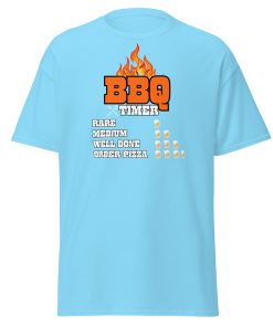 Mens Barbeque T-shirt – Funny BBQ Timer Beer T-shirt