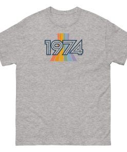 1974 Birthday Gift 50th Birthday T-shirt Retro Design