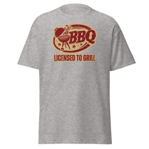 Funny BBQ T-Shirt For Him – BBQ Licenced to Grill Tshirt